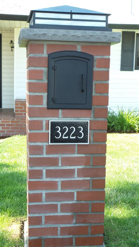 metal box for brick mailbox|brick mailboxes near me.